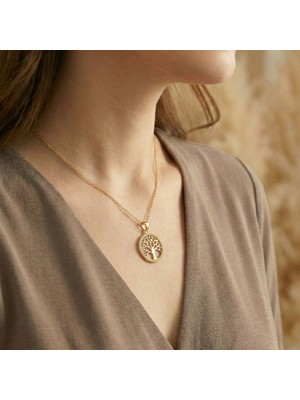 Baleno Concept 925 Ayar Gümüş Hayat Ağacı Figürlü Kolye