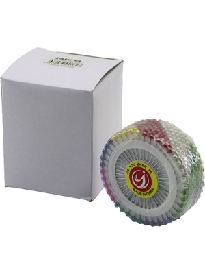 İlk El Grup Ieg™ Yuvarlak Disk Standlı 1440 Adet Renkli Toplu Başörtü Iğnesi ()