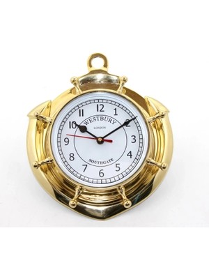 İlk El Grup Ieg™ Pirinç Duvara Asmalı Çapalı Saat KSK2049