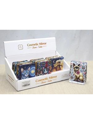 İlk El Grup Ieg™ Kedi Taşlı El Aynası Dikdörtgen Ince ALK3748