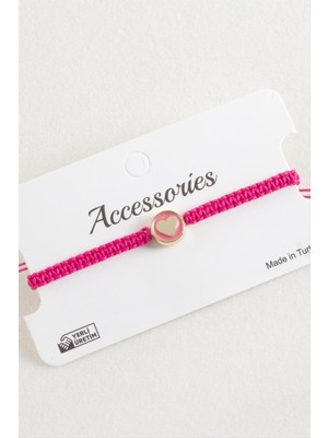 İlk El Grup Ieg™ Kalp Mineli Makrome Örgülü Bileklik