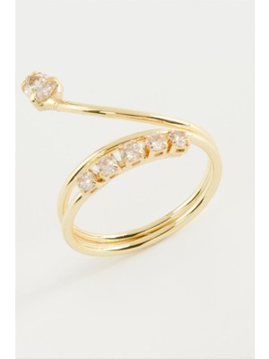 İlk El Grup Ieg™ Yılan Zirkon Taşlı Yüzük