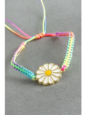 İlk El Grup Ieg™ Papatya Makrome Ip Bileklik