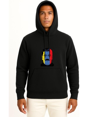 Bahriyeli Collection Kapüşonlu Venezuela Cumhurbaşkanı Maduro Göğüs Baskılı Unisex Sweatshirt