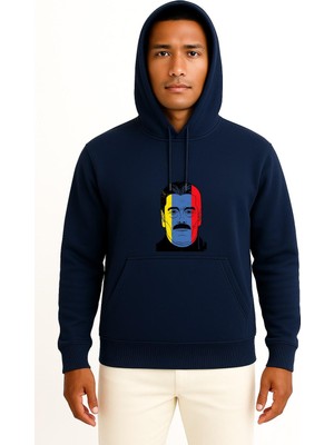 Bahriyeli Collection Kapüşonlu Venezuela Cumhurbaşkanı Maduro Göğüs Baskılı Unisex Sweatshirt