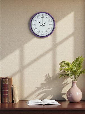 İlk El Grup Ieg™ Zentime 36 cm Mor Dekoratif Duvar Saati