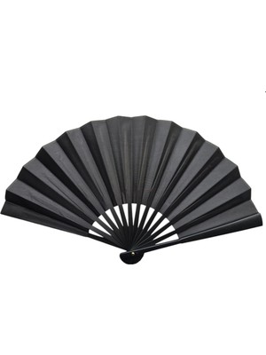 İlk El Grup Ieg™ Plastik Kumaş Yelpaze 12'li Siyah