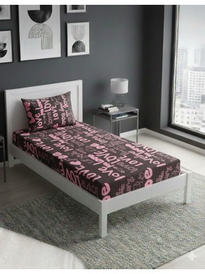 Voddi Tek Kişilik Lastikli Çarşaf Seti | 100X200 Cm|+1 Yastık Kılıfı 50X70 cm