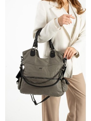 Baginn Yıkama Suni Deri Kadın Omuz Çantası Çapraz Askılı Bayan Postacı Çanta 20*30 cm Vegan Deri