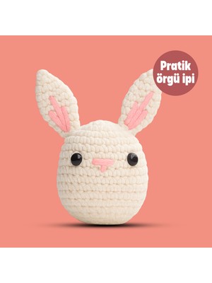 Tavşan Temalı The Gookie Amigurumi Örgü Oyuncak Seti 15 cm Peluş Malzeme ile Eğlenceli Başlangıç