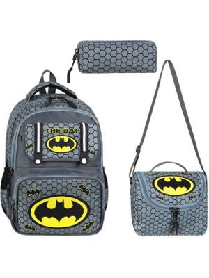Baginn Ilkokul Çantası 3'lü Set 42*30 cm Beslenme Çantası Kalem Kutusu Ortopedik Sırt Erkek Çocuk Kids Bag