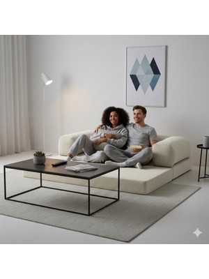 Dechome Mininest 160×80 Modüler 2 Kişilik Koltuk | Yatak Olabilen Tasarım | Çıkarılabilir ve Yıkanabilir Kılıf | Küçük Alanlar Için