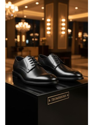 By Barretti Siyah Düz Klasik Erkek Ayakkabı