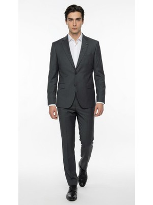 Plus Scorpion Erkek Klasik Takım Elbise 8 Drop – 2 Düğmeli, Tek Yırtmaçlı,klasik Yaka, Slim Kesim