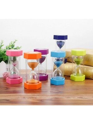 Timion Renkli Cam Kum Saati – Dekoratif Masaüstü Zaman Ölçer, Estetik Ofis ve Ev Aksesuarı (5148)