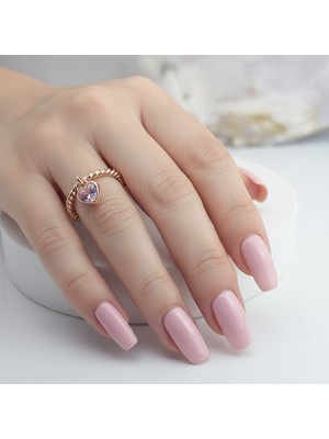 Vaoov 925 Ayar Gümüş Kalp Sallantılı Yüzük