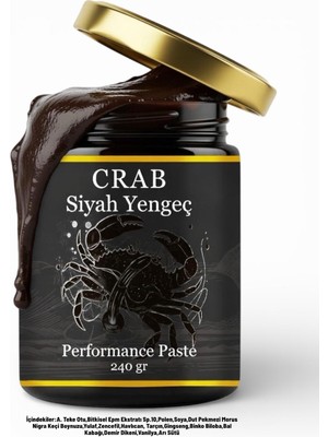 1 x 240 gr Siyah Yengeç Ballı Karışık Bitkisel Besin