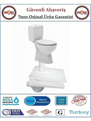 Gross AVM Hela Taşını Klozete Çevirme Aparatı - Tuvalet Taşını Klozete Dönüştürücü Alt Levha