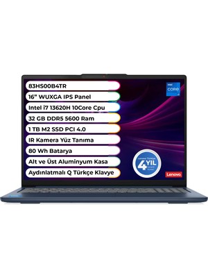 Lenovo Ideapad Slim 5 16IRH10 Intel Core I7 13620H 32 GB 1 Tb SSD Freedos 16 Inç IPS 83HS00B4TR