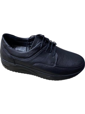 Güven Kundura Erkek Ayakkabı Düz Kalın Taban Hakiki