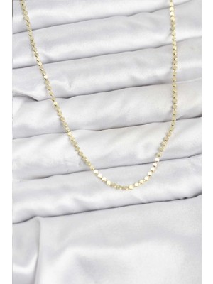 Lowell Home 316L Çelik Gold Renk Ince Ezme Zincir Kadın Kolye
