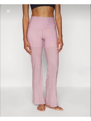 Nike Dri-Fit Zenvy High Waist Sheer Training Yüksek Belli Transparan Pembe Kadın Tayt FV7894-523