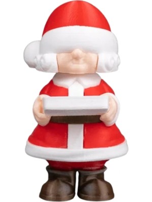 Lowell Home Eco Lounge Hediye Tepsili Mini Noel Cücesi 6 cm – Yılbaşı Masaüstü Dekor