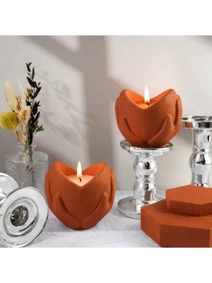 Karra Art El Yapımı Beton Mumluk 2 Li