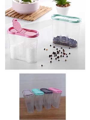İlk El Grup Ieg™ Plastik Kapaklı Majör Baharatlık Baharat Saklama Kutusu Kabı ()