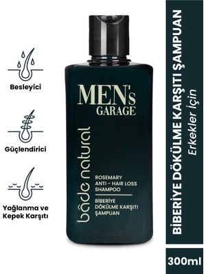 Bade Natural Men's Garage Biberiye Şampuan Besleyici Ve Guçlendirici 300 ml