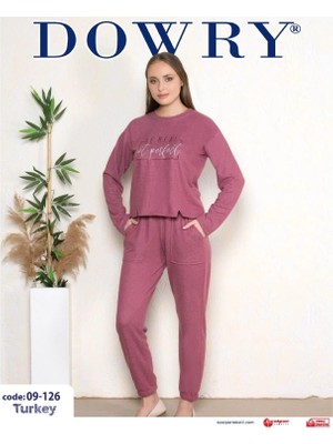 Dowry 09-126  Uzun Kollu Bayan Pijama Takımı