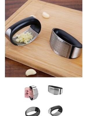 Starseven Paslanmaz Çelik Sarımsak Ezici Presi Parçalayıcı Doğrama Aleti