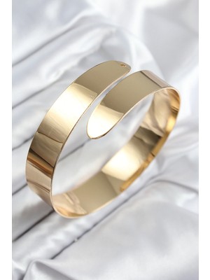 Depozee Pirinç Sarmal Model Gold Renk Pazu Bileklik
