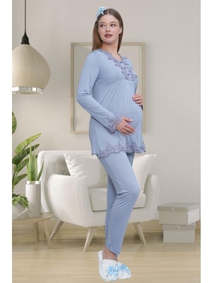 Alec Lingerie 1501 Hamile Lohusa Pijama Takımı