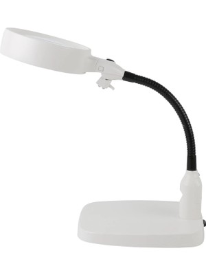 Starseven -Masaüstü 10X LED Işıklı Büyüteç Okuma El Sanatları Onarım Büyüteç 7765