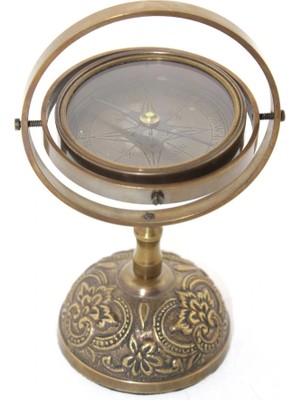 Starseven Pirinç Masa Üstü Pusula Model 3