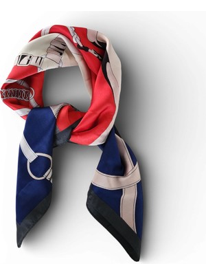 Hedea Düğümlerin Zarafeti Saten Fular 70X70 cm