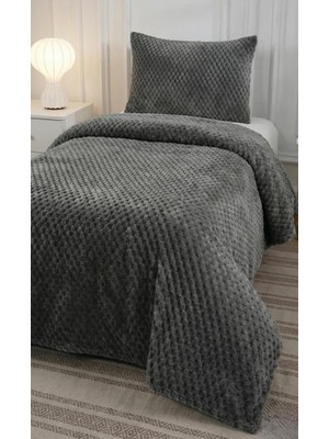 Altınpamuk Soft Arya Tek Kişilik Yatak Örtüsü 180X240 Antrasit