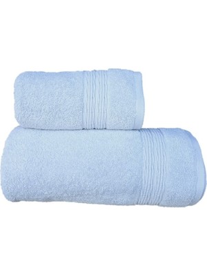 Erteks Havlu Seti 1 Ad 70 x 140 Banyo 1 Ad 50 x 100 El Havlusu Gramajlı Açık Gri