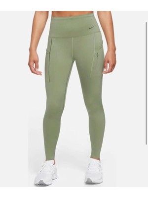 Nike Dri-Fit Go Firm-Support High-Waisted 7/8 Running Yüksek Belli Toparlayıcı Yeşil Kadın Tayt DQ5636-386