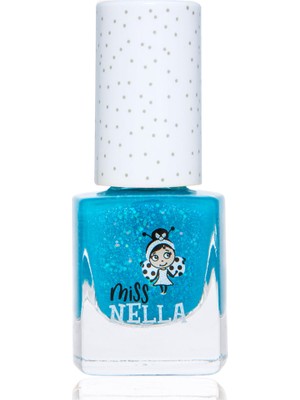 Smiggle Miss Nella - Parlak Mavi Pırıltılı Soyulabilir Oje