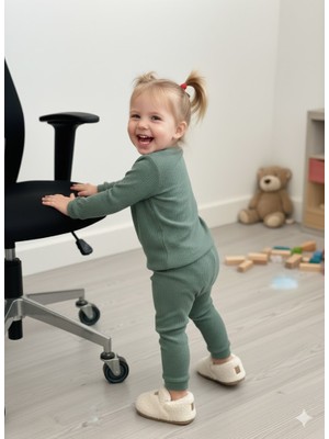 ruhaay Kız Çocuk Takım Pamuklu Uzun Kollu Alt Üst Takım