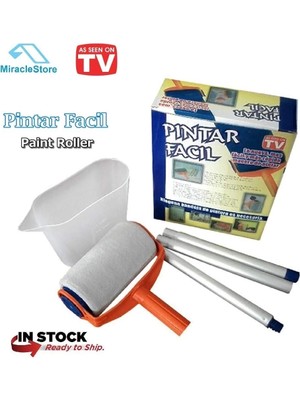 Buğz Pintar Facil Pratik Damlatmayan Boya Rulosu ve Fırçası