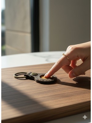 Erebor Goods Hakiki Crazy Deri  Apple AirTag Koruma Kılıf Anahtarlar, Çantalar, Bagaj ve Evcil Hayvan Tasması için