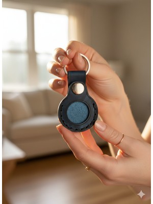 Erebor Goods Hakiki Crazy Deri  Apple AirTag Koruma Kılıf Anahtarlar, Çantalar, Bagaj ve Evcil Hayvan Tasması için