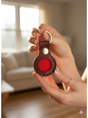 Erebor Goods Hakiki Crazy Deri  Apple Airtag Koruma Kılıf