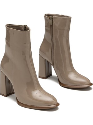 Dedos Kadın Yüksek Topuklu Fermuar Detaylı Kaymaz Taban Bot 1505