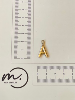 Aida Jewelss 14 Ayar Altın Kolye Ucu Balon Modeli A Harfli Altın Kolye Ucu