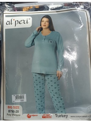 Alperi B790-20  Bayan Uzun Kollu Pijama Takım