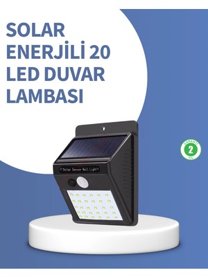 Tuncel Store IP65 Dayanıklı Solar Enerjili Dış Cephe Aydınlatma